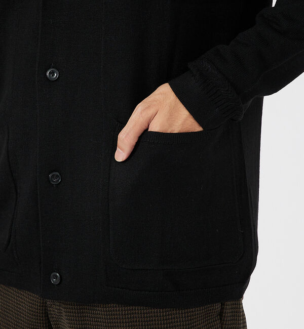 ABAHOUSE「【カシミアタッチ】Pure Merino ジャケットカーディガン / ニットカー」|カーディガン|