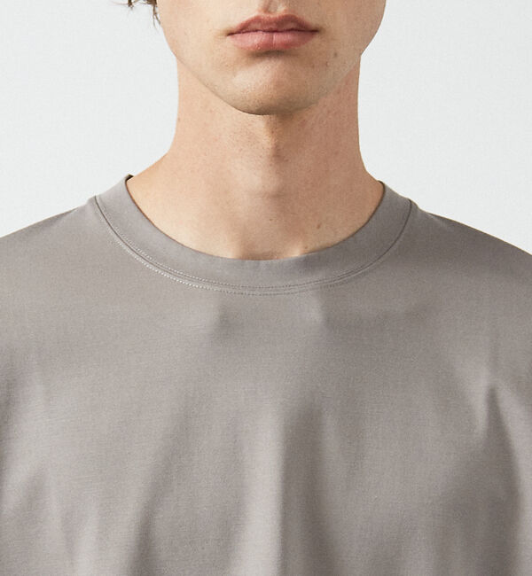 ABAHOUSE「【定番】ドレスポンチ クルーネック 長袖Tシャツ / ストレッチ」|Tシャツ・カットソー|