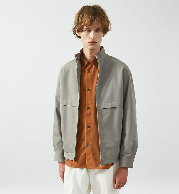 ABAHOUSE「シャンブレーツイル　スタンドカラーブルゾン / ショートブルゾン」|ブルゾン・スタジャン|