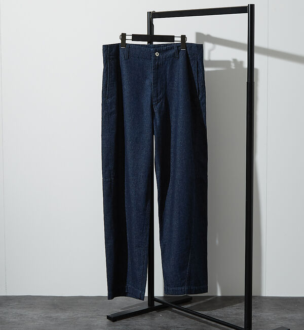 ABAHOUSE「【ヴィンテージ加工】 LIGHT CURVED DENIM /ワイドデニム/ライ」|デニム|