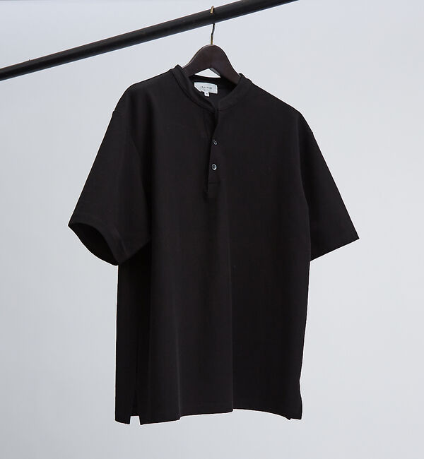 ABAHOUSE「【接触冷感】Vネック スキッパーTシャツ/ヘンリーネック/COVEROSS(R)」|Tシャツ・カットソー|