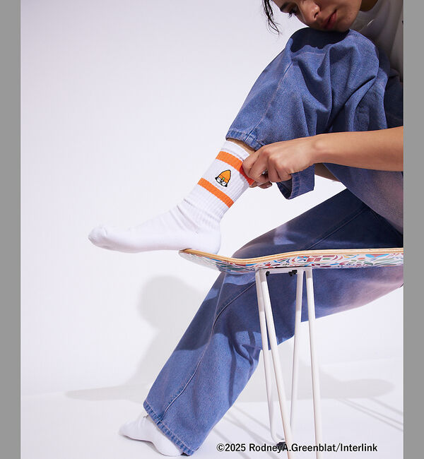 ABAHOUSE「【Parappa The Rapper&times;LAROUTE】パラッパ ラッパー /」|ソックス|