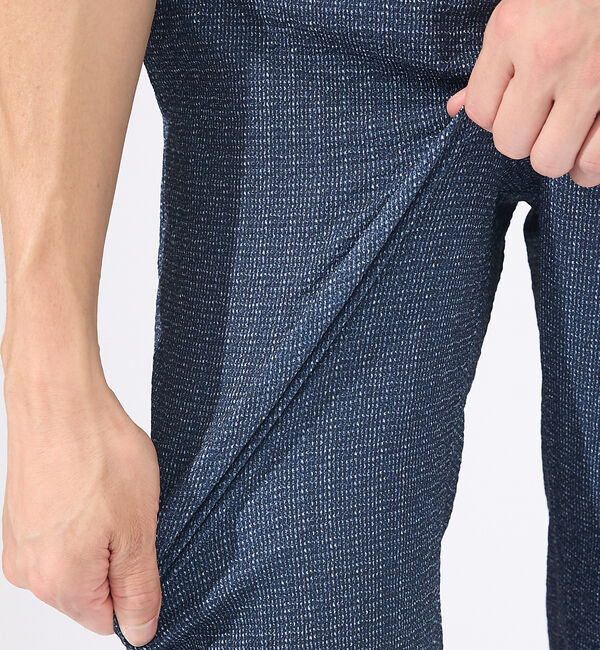 ABAHOUSE「【セットアップ対応 / 軽量 / ハイパーストレッチ】ワッシャー プリント スラ」|スラックス|