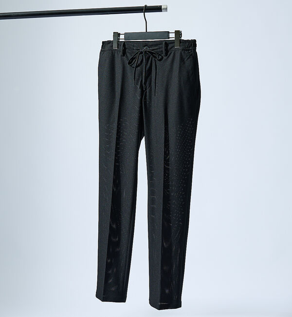 ABAHOUSE「【セットアップ対応】トリコットメッシュ イージースラックス/ ストレッチ 軽量」|スラックス|