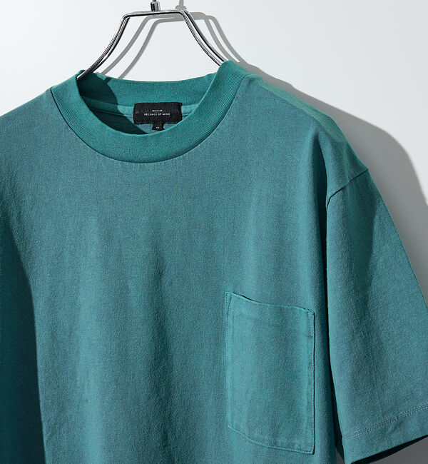 ABAHOUSE「【シャンブレー加工】ポケットＴシャツ / 製品染めＴシャツ」|Tシャツ・カットソー|