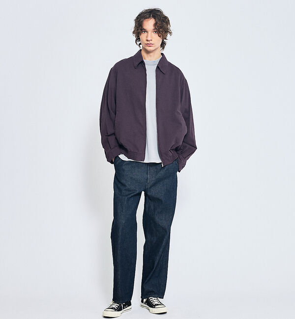 ABAHOUSE「オーバーダイ コットン ZIPブルゾン / オーバーサイズ」|ブルゾン・スタジャン|