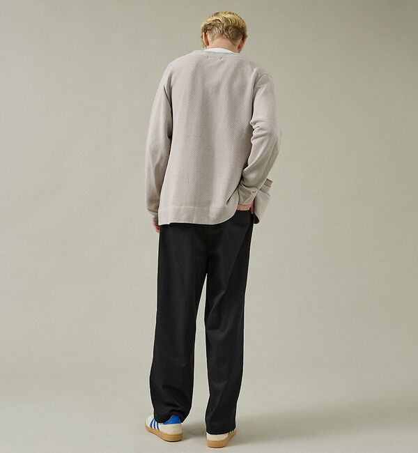 ABAHOUSE「バイアスジャガード 1ボタン カーディガン」|カーディガン|