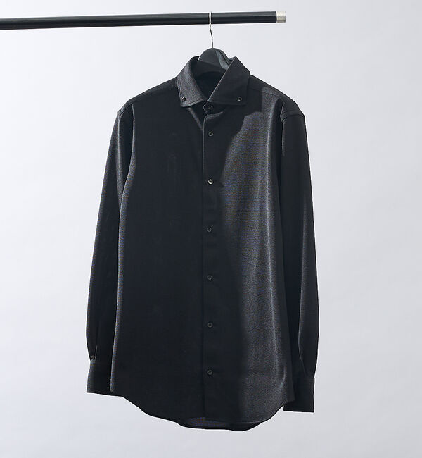 ABAHOUSE「【ON/OFF兼用】MESH JERSEY ボタンダウンシャツ / FLEX S」|シャツ・ブラウス|