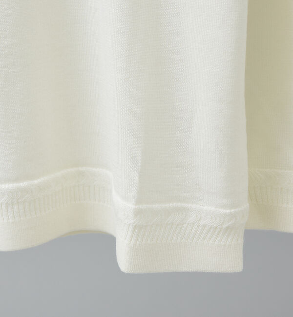 ABAHOUSE「Pure Merino ハイゲージモックネック ニット プルオーバー」|ニット・セーター|