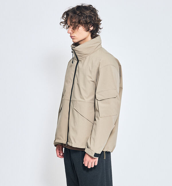 ABAHOUSE「TAIONライナー スタンドカラー　シェルジャケット / ショートブルゾン」|ブルゾン・スタジャン|