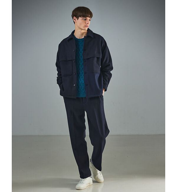 ABAHOUSE「【セットアップ対応】ウールミルド ボリュームタック ワイドスラックス」|その他|