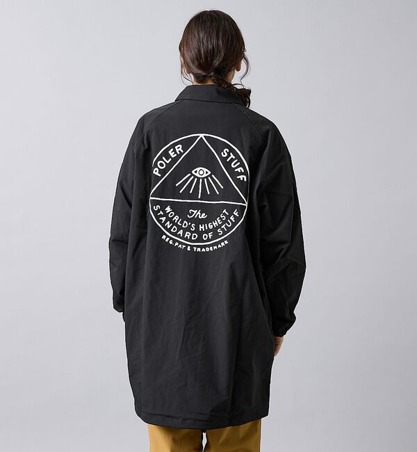 ABAHOUSE「【POLER/ポーラー】LONG COACH JK/ナイロン/ユニセックス【WE」|アウトドア|