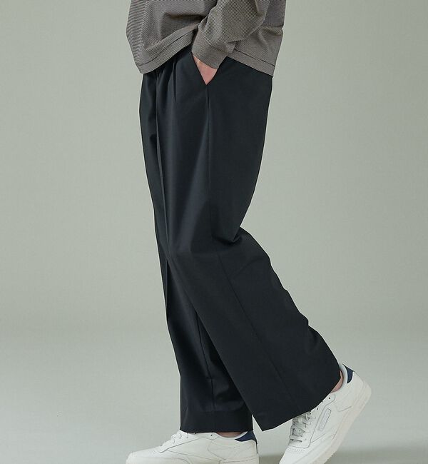 ABAHOUSE「トロストレッチ 2タック イージーワイドスラックス / ワイドパンツ」|その他|