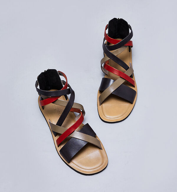 alfredoBANNISTER「マルチクロス グラディエーターサンダル」|サンダル|