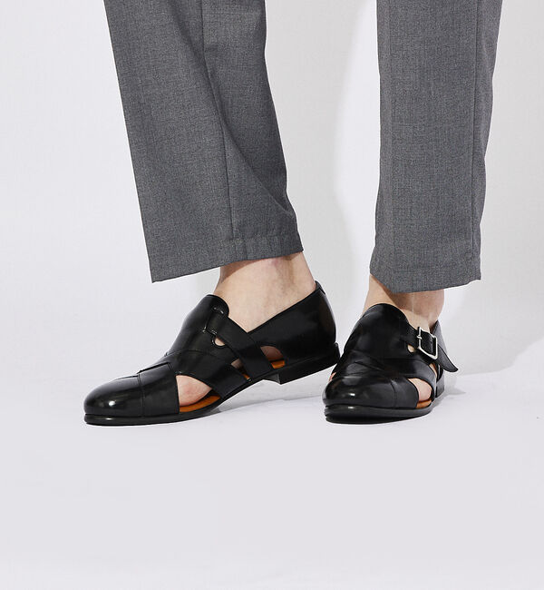 alfredoBANNISTER「ドレス グルカサンダル」|サンダル|ブラック