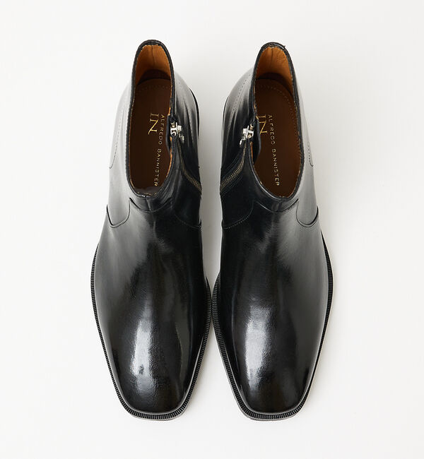 alfredoBANNISTER「スクエアトゥサイドジップブーツ」|ショートブーツ|