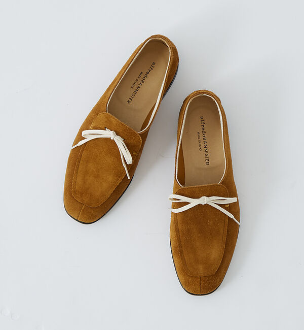 alfredoBANNISTER「【JAPAN MADE】レースアップ モカ スリッポン」|その他|ベージュ