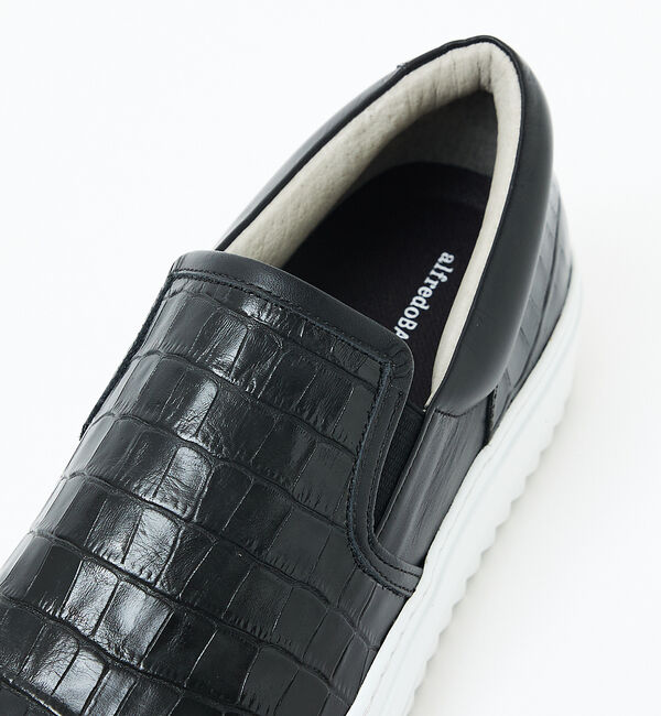 alfredoBANNISTER「【Margome sole】シャークソール クロコダイル柄 レザー スニーカー」|スニーカー|