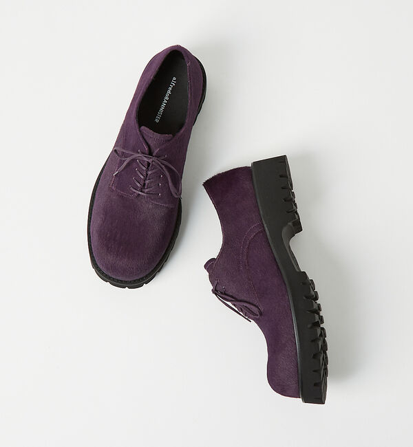 alfredoBANNISTER「ボリュームトゥ オックスフォード シューズ【ポニー】」|その他|パープル