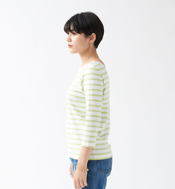 Rouge vif「バックVネック天竺ボーダープルオーバー」|Tシャツ・カットソー|