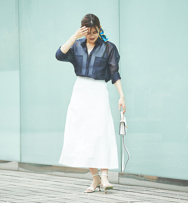 Rouge vif「【XSサイズ展開】シェルタリングフレアスカート」|スカート|