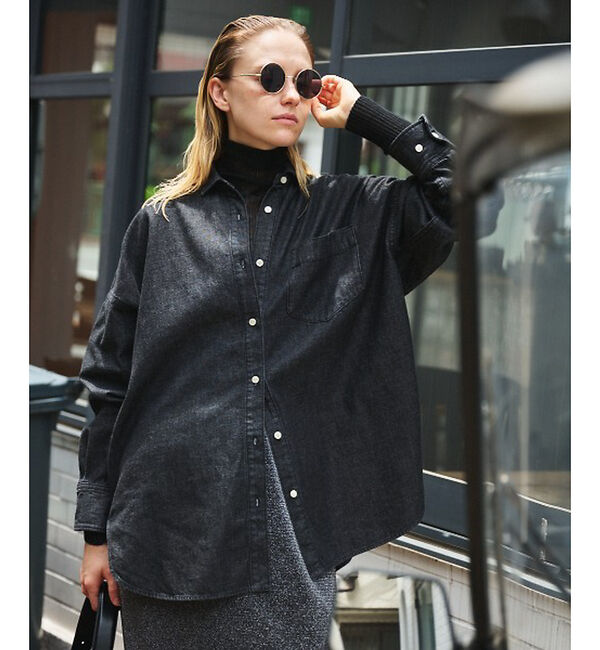 Rouge vif「シアータートルネックリブニット」|ニット・セーター|