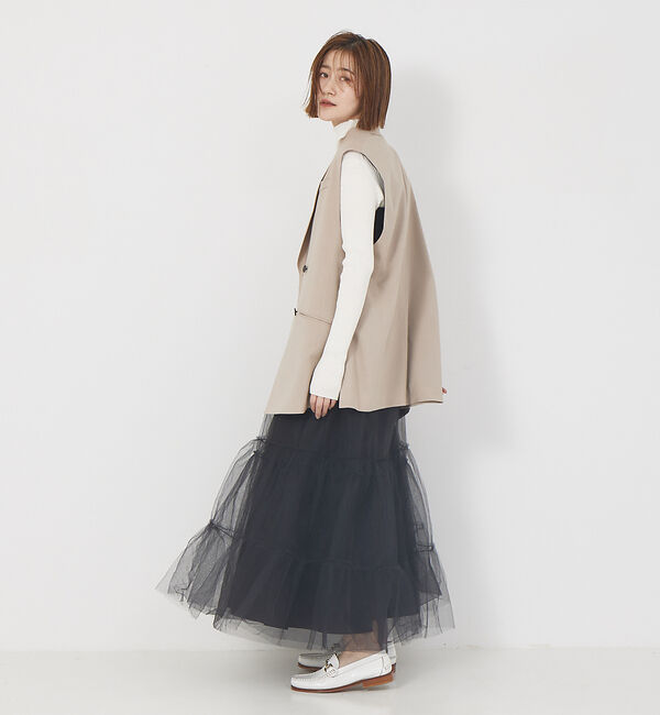 Rouge vif「4WAYチュールコンビスカート」|スカート|