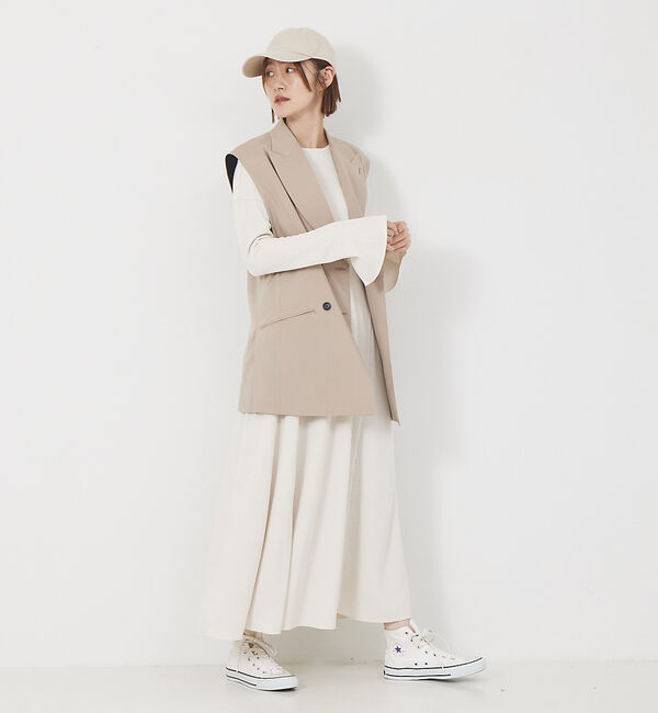 Rouge vif「ワッフルフレアワンピース」|ワンピース|