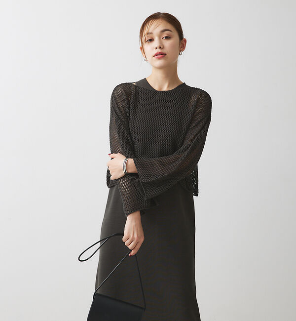 Rouge vif「シアーニット アンサンブルワンピ」|ワンピース|