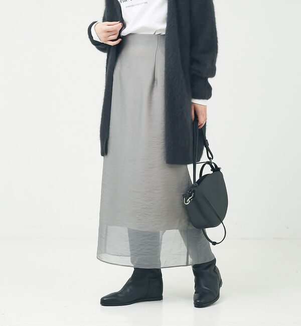 Rouge vif「シアータイトスリットスカート」|スカート|グレー