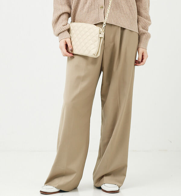 Rouge vif「TR ワイドパンツ」|その他|ベージュ