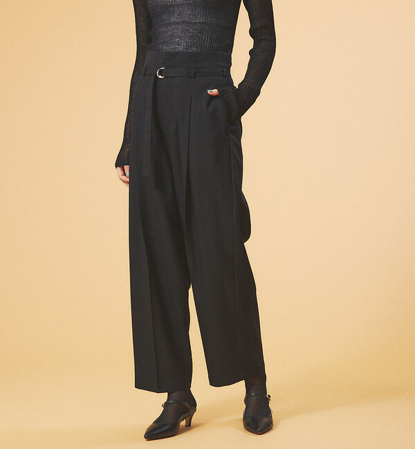 Rouge vif「ベルト付きカービーパンツ」|その他|ブラック