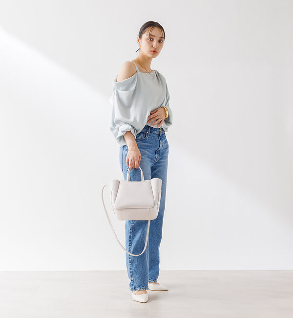 Rouge vif「とろみアシンメトリー2WAYオフショルブラウス」|シャツ・ブラウス|