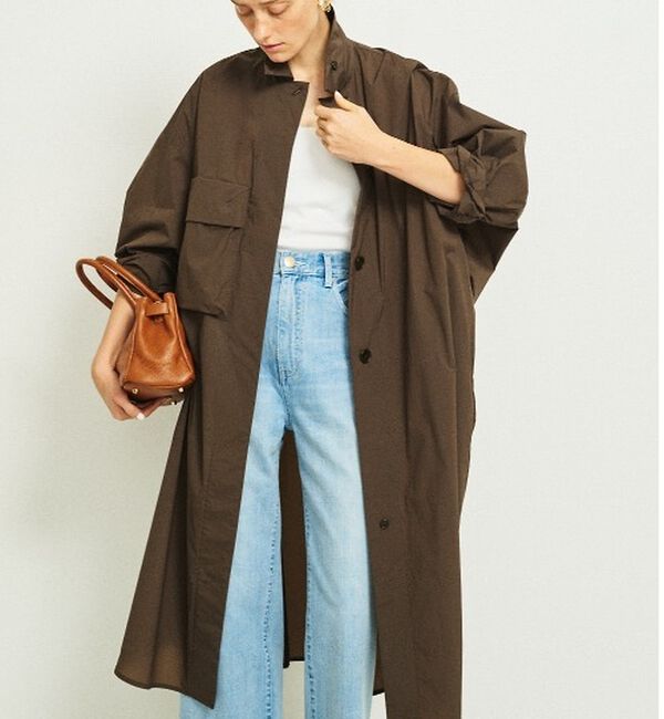 Rouge vif「撥水ナイロンライトコート」|ステンカラーコート|