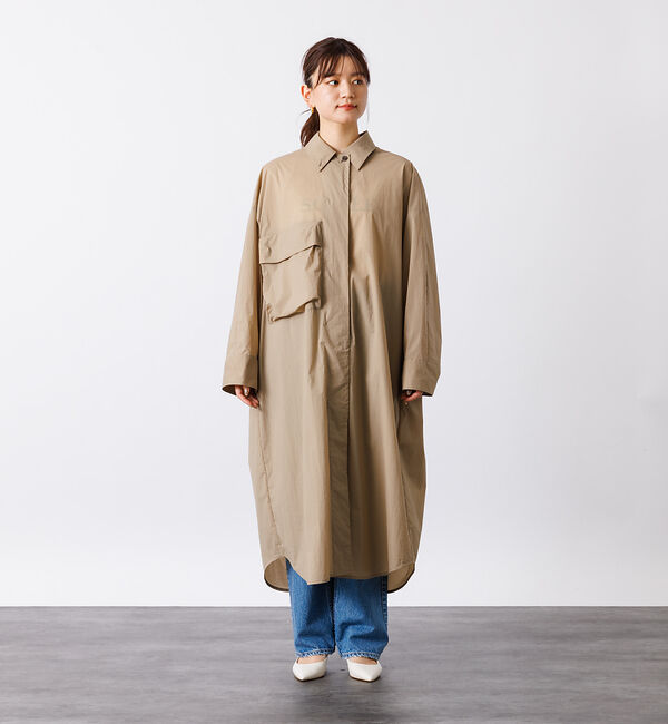 Rouge vif「撥水ナイロンライトコート」|ステンカラーコート|