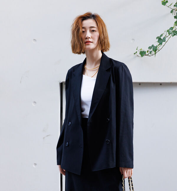 Rouge vif「麻混ライトダブルジャケット」|その他|