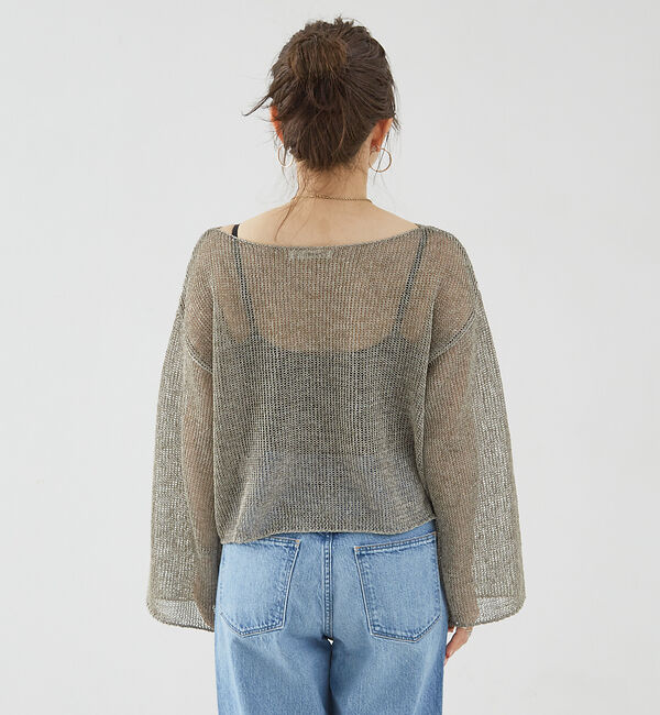 Rouge vif「麻混ペーパーヤーンプルオーバー」|ニット・セーター|