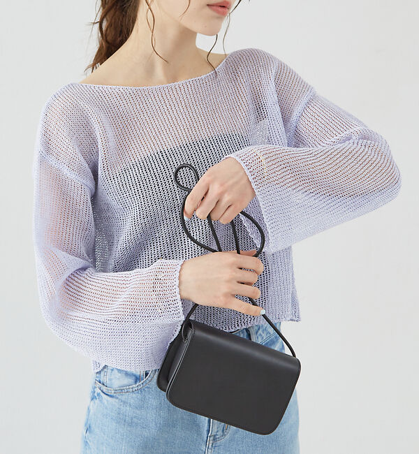 Rouge vif「麻混ペーパーヤーンプルオーバー」|ニット・セーター|ラベンダー