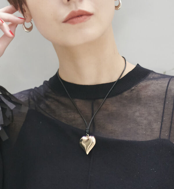 Rouge vif「【Ettika/エティカ】コードハートペンダント」|ネックレス|