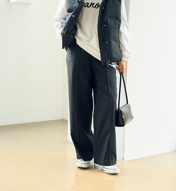 Rouge vif「ウールライクイージーストレートパンツ」|その他|