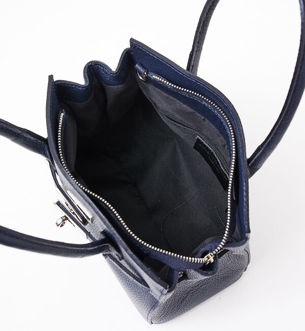 Rouge vif「【追加2】【AULENTTI/オウレンティ】レザーベルト付ミディトートバッグ」|ショルダー・メッセンジャー|