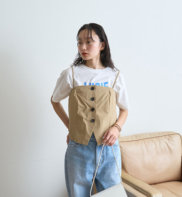 Rouge vif「ストリートロゴ半袖Tシャツ」|Tシャツ・カットソー|