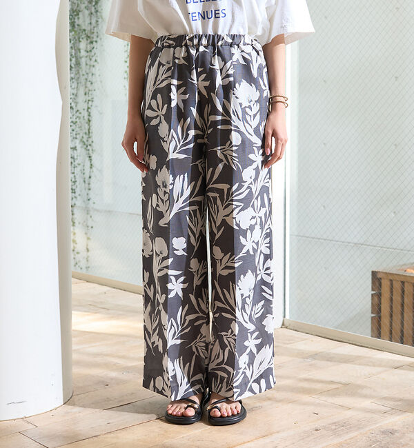 Rouge vif「モノトーンプリントイージーパンツ」|その他|