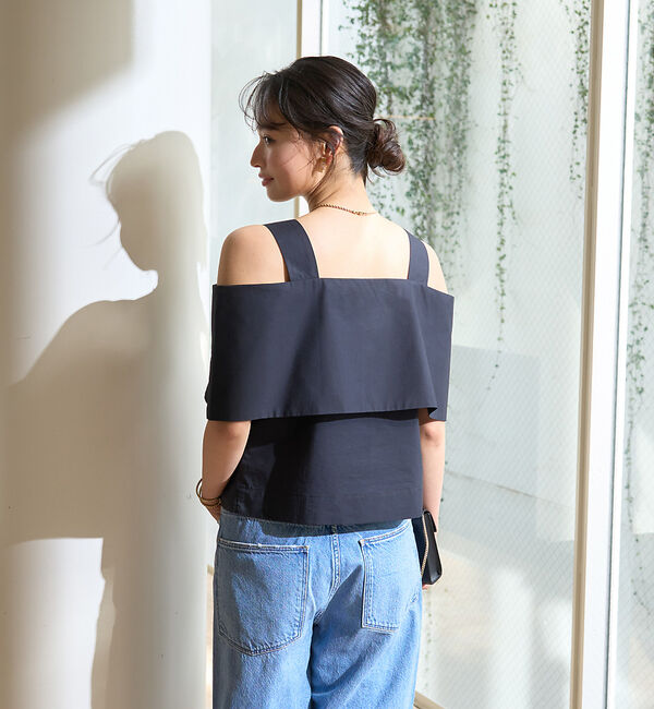 Rouge vif「ケープオフショルブラウス」|シャツ・ブラウス|