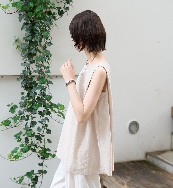 Rouge vif「前後2WAYノースリパールブラウス」|シャツ・ブラウス|