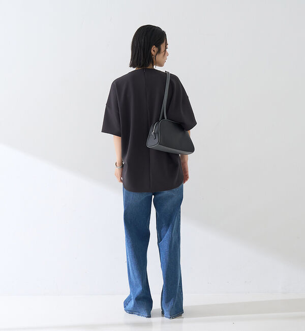 Rouge vif「【接触冷感】ストレッチダンボール半袖プルオーバー」|Tシャツ・カットソー|