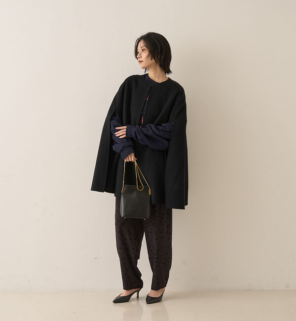 Rouge vif「【ウールSuper110&rsquo;s】リバーマントコート」|ノーカラーコート|