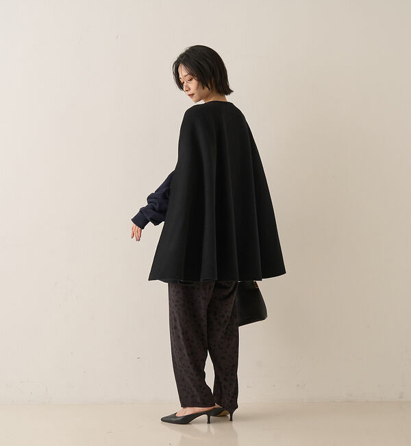 Rouge vif「【ウールSuper110&rsquo;s】リバーマントコート」|ノーカラーコート|