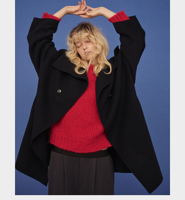 Rouge vif「ウール混オーバーカラーリバーコート」|その他|