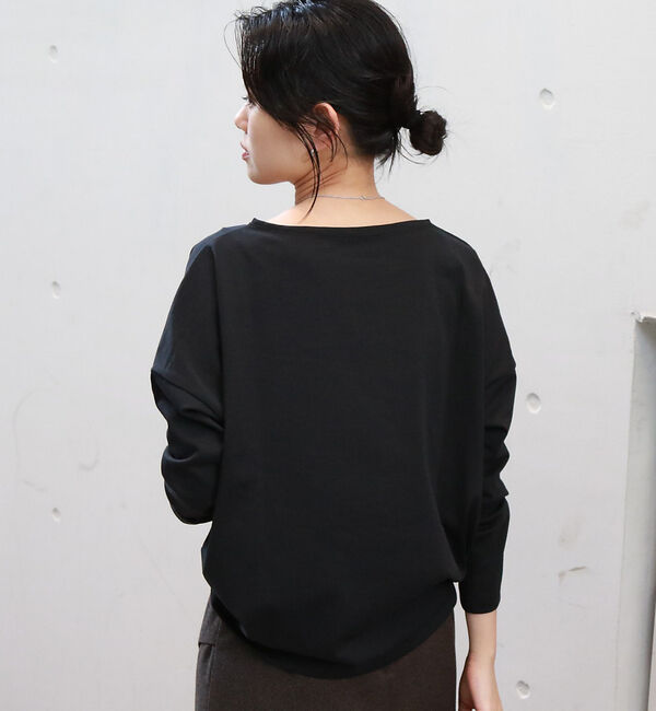 Rouge vif「【一部店舗限定】エコポリコット天竺プルオーバー/ ロングスリーブTシャツ」|Tシャツ・カットソー|